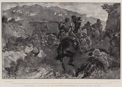 陷阱，一个前哨的尖桩在Tugela河上惊讶 作者 John Charlton